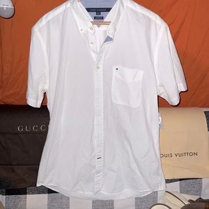 NEW Tommy Hilfiger White Button Up Shirt Classic Fit WITH TAGS